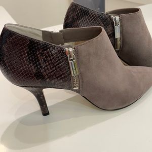 Michael Kors Clara snake print bootie
